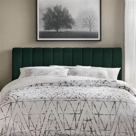 Maybe you would like to learn more about one of these? Queen Teagan Channel Upholstered Headboard Emerald Green ...