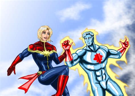 Captain Marvel Marvel And Captain Atom Dc By Adamantis On
