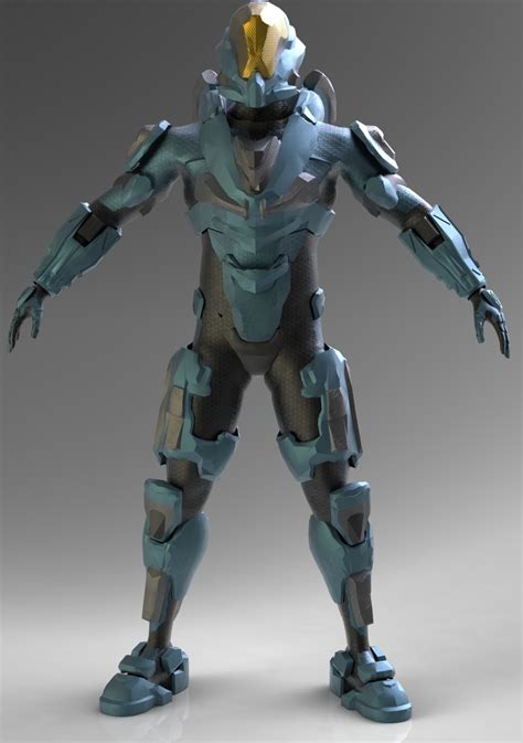 Halo 4 Recruit Armor 3d Model Build Page 5 Halo Costume And Prop