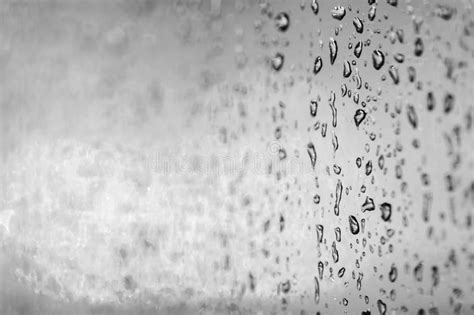 Rain Drops On A Window Glass Stock Image Image Of Glass Detail 74098973