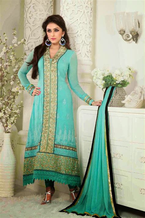 Summer Embroidered Ladies Churidar Dresses 2014 2015 Chal Abay