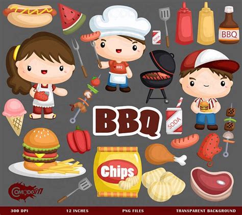 9,000+ vectors, stock photos & psd files. Cooking Barbeque Clipart - BBQ Food Clipart - Food at Home ...