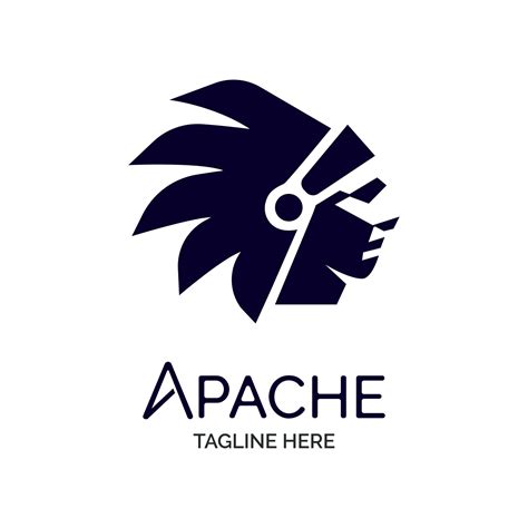 Apache Indian Tribes Logo Template Design For Brand Or Company And