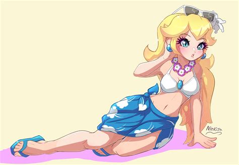 Summer Princess Peach Super Mario Bros By Skyzeldagirl On Deviantart