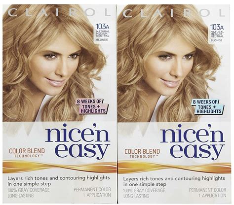 Clairol Nice N Easy Hair Color Natural Medium Neutral Blonde A Pk To View Further