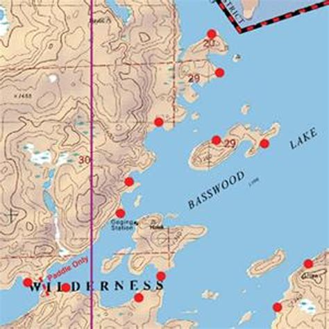 Mckenzie Map 10 Basswood And Crooked Lake
