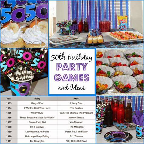 The Best 50th Birthday Party Ideas Games Decorations