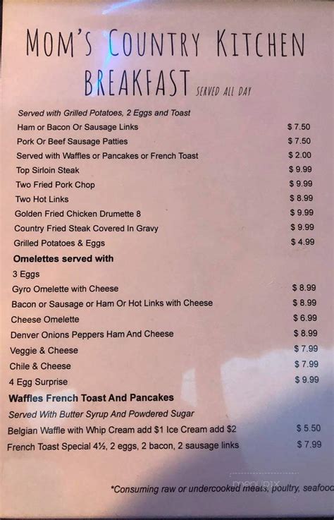 We did not find results for: Menu of Mom's Country Kitchen in Indianapolis, IN 46201