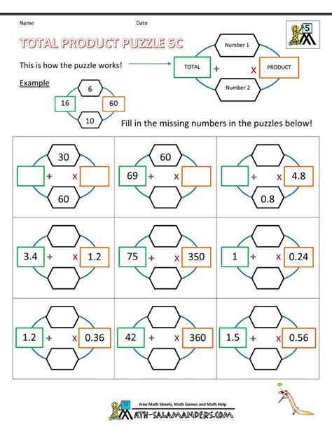 The workshop is totally customizable and gives immediate feedback. Multiplication Puzzle Worksheets 5th Grade - math ...
