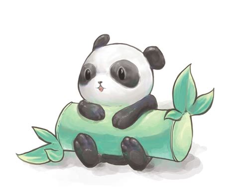 Panda Eating Bamboo Drawing At Getdrawings Free Download