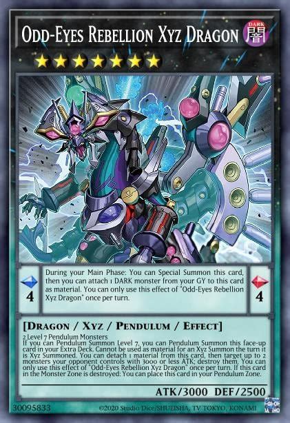 Odd Eyes Rebellion Xyz Dragon Yu Gi Oh Tcg Ygo 카드