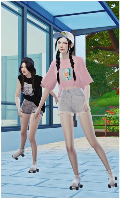 Flower Chamber Roller Skating Poses Set Sims 4 Downloads