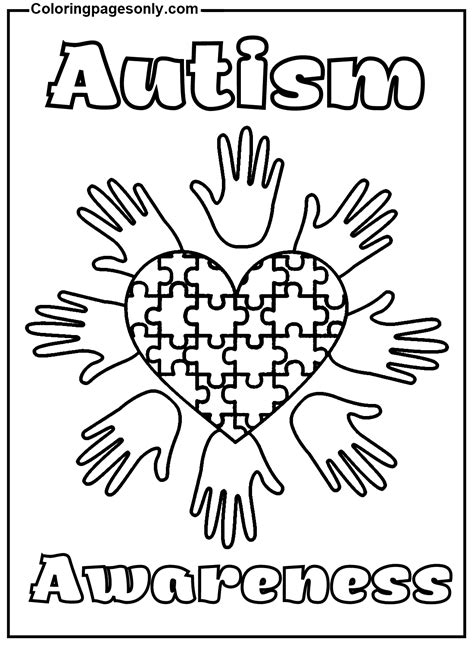 Images Autism Awareness Coloring Page Free Printable Coloring Pages