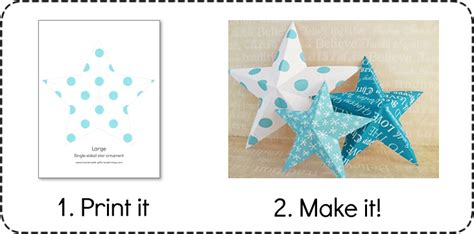 Making Christmas Decorations Easy 3d Stars Baubles And