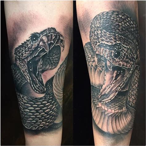 Ezequiel samuraii's black and grey realistic tattoo. Realistic Snakes in Black and Gray by Yarda : Tattoos