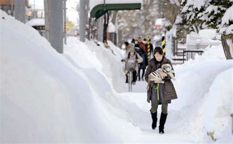 The Strongest Snowfall In The Japanese Prefecture Of Hokkaido Earth