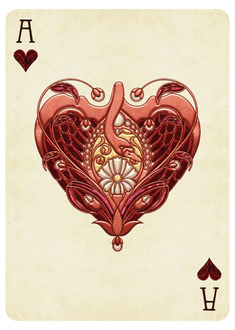 Nouveau Gemmes Playing Cards Hearts Playing Cards Playing Cards