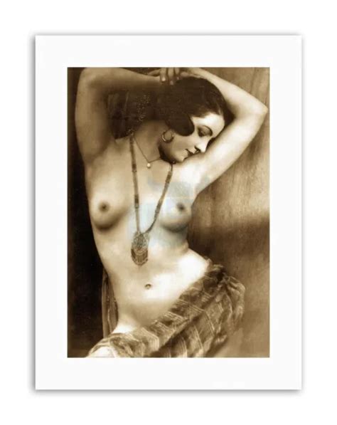 Victorian Risqu Nude Erotic Sepia Poster Vintage Erotica Canvas Art