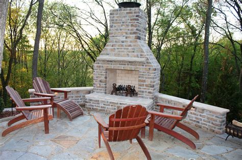 Ballard Design Brick Outdoor Fireplace Designs