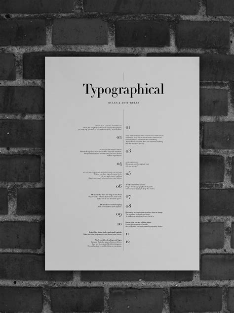 12 Typographical Rules On Behance Typography Design Design Print Design