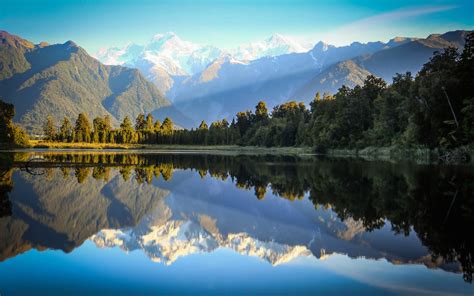 Free Download New Zealand Lake Matheson Reflections HD Wallpapers X For Your Desktop