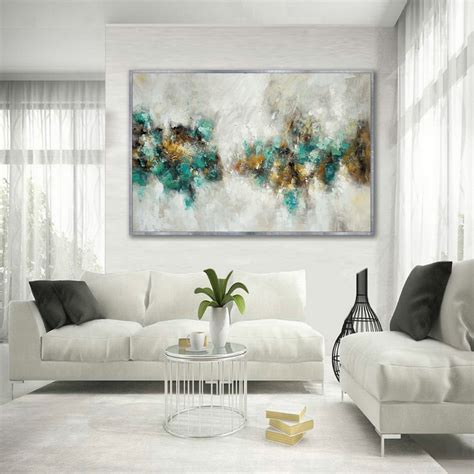 Texture Abstract Oversize Modern Contemporary Canvas Framed wall Art