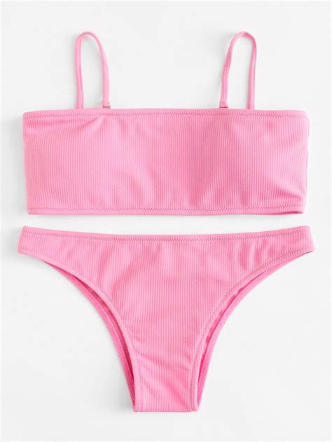 Shop Detachable Straps Bikini Set Online Shein Offers Detachable