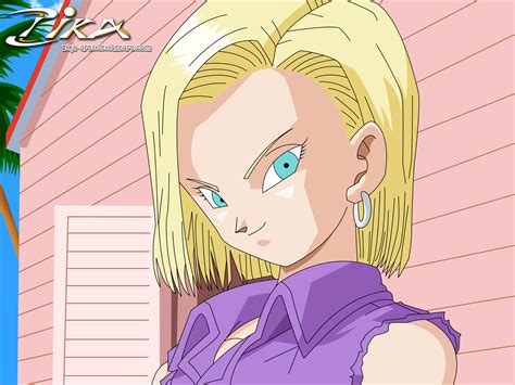 lovely android 18 redraw by zika r dbz