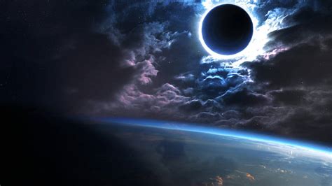 Download Solar Eclipse Black Hole On Earth Wallpaper