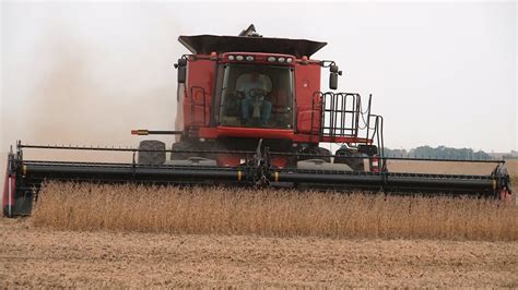 Steve Sauder Farms Soybean Harvest Case Ih 8120 Combine On 10 1 2014