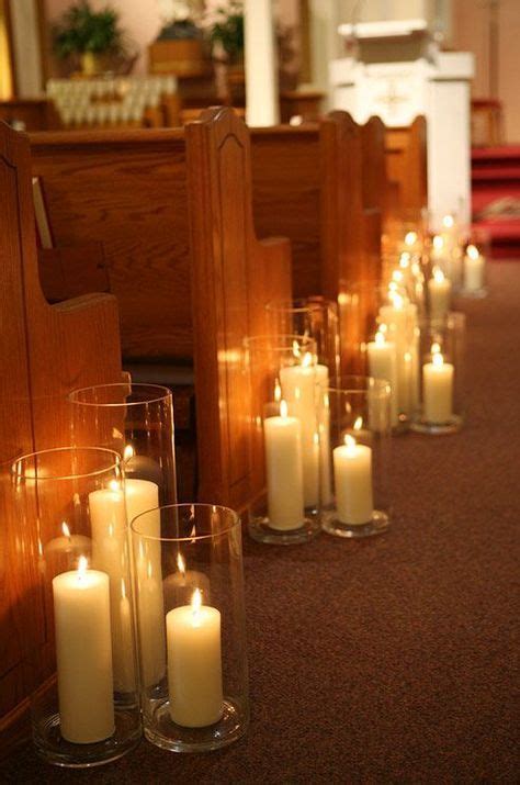 Wedding Church Aisle Candles Ceremony Decorations 29