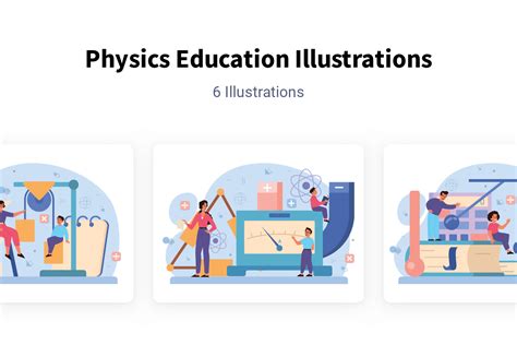 Physics Education Illustration Pack 6 People Illustrations Svg Png