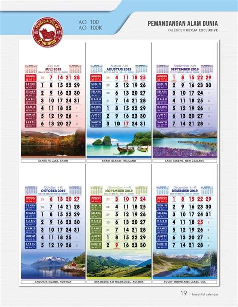 Kalender Kerja Exclusive | Kalender, Pemandangan, Motivasi