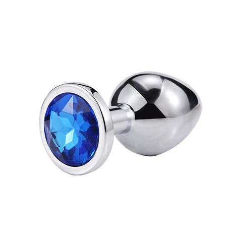 Buy 1 Pcs Metal Crystal Anall Plug Stainless Steel Booty Beads Jewelled Butt Plug Sex Toys