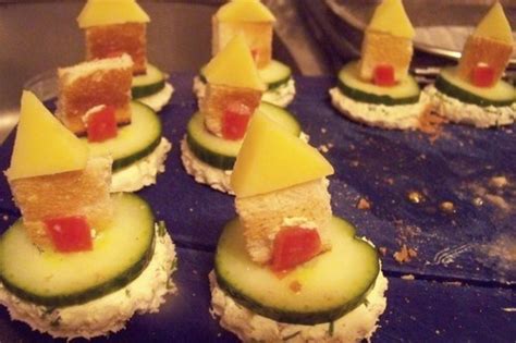 Cuisine en folie Amuses bouches Maisonnettes mignonnettes concombre et