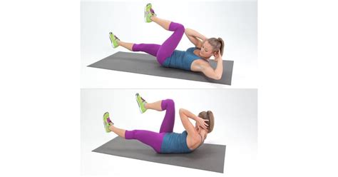 Bicycle Crunches Simple Ab Exercises Popsugar Fitness Photo 6