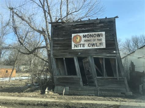 Monowi NE: Smallest town in the USA with one resident. City Buildings