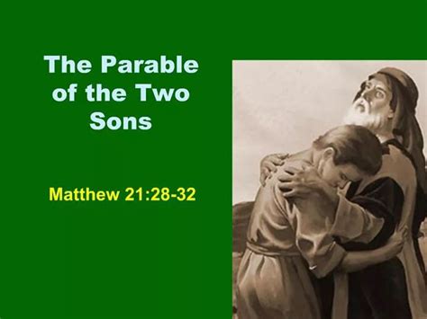 Ppt The Parable Of The Two Sons Powerpoint Presentation Free