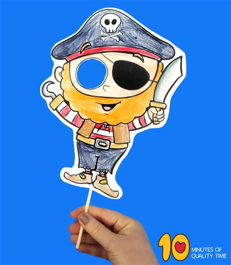 Pirate Mask Printable 10 Minutes Of Quality Time
