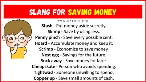 Slang For Saving Money Their Uses Meanings Engdic