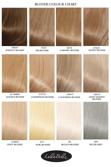 Such specific searches are natural for anyone who is taking the first step towards changing his/her hair colour. Blonde Colour Chart - LullaBellz