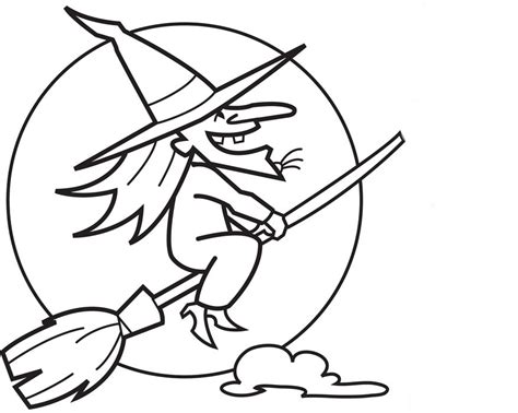Dibujos de Brujas para colorear, pintar e imprimir gratis