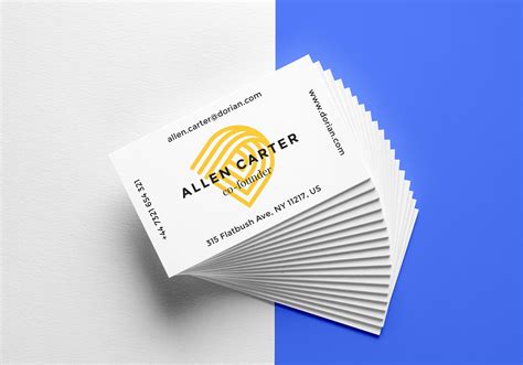 realistic business cards mockup  graphicburger
