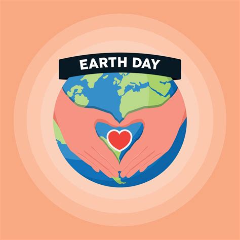 Love Earth With Hands Save The Earth Concept April 22 World Earth
