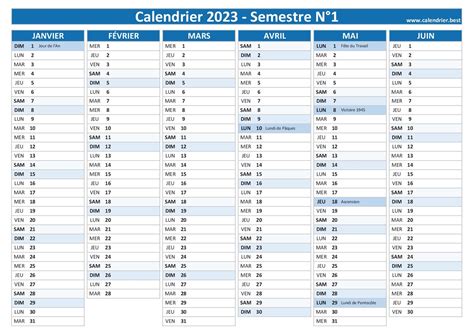 Calendrier 2024 Semestre Get Calendrier 2023 Update