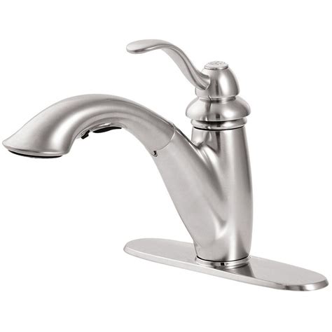 This faucet helps lower water and energy use so you can lower your bills too. Glacier Bay Market Single-Handle Pull-Out Sprayer Kitchen ...