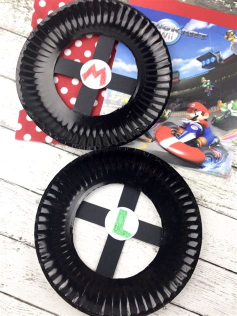 Mario Kart Paper Plate Craft Sippy Cup Mom