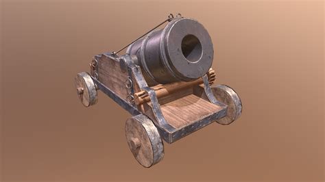 Artstation Mortar Old Cannon
