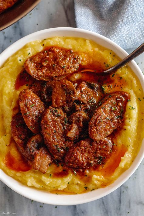 Bring home the famous taste of rao's homestyle® italian sausage & mushroom sauce. Cajun Sausage and Mushrooms with Spaghetti Squash Mash - Cajun Sausage Recipe — Eatwell101