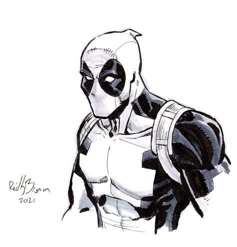 Deadpool By Reilly Brown In Brian Keohans X Men 15 X Force Comic Art Gallery Room